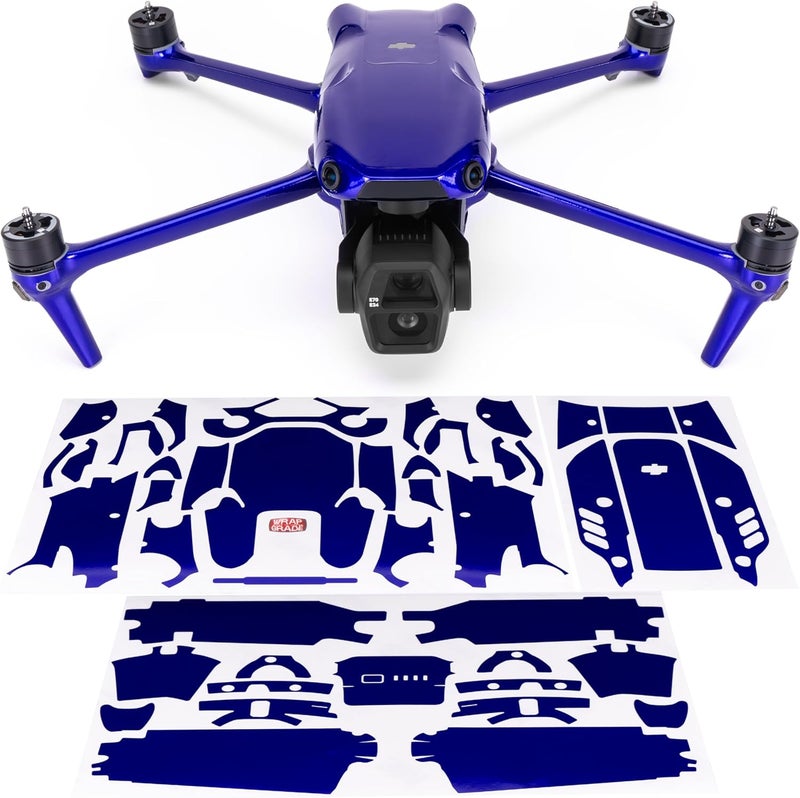 WRAPGRADE Store Skin Decal Sticker Compatible with DJI Air 3S (Stratosphere Blue) - Image 1